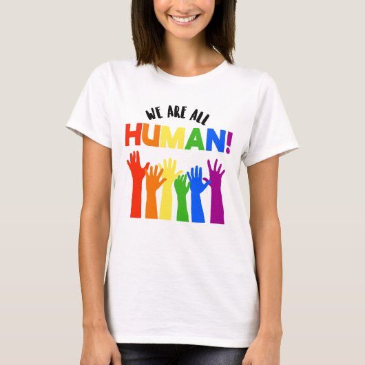 私たちはみんな人間 Tシャツ (正面)