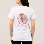 私たちはみんな素敵な花の女性 Tシャツ (裏面)