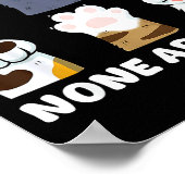 私たちはみんな違う かわいい猫の肉球 自閉症啓発 ポスター (角)