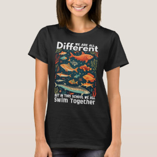 私たちはみんな違う でもこの学校では Tシャツ