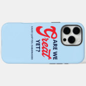 私たちはもう偉大ですか? 恥ずかしいんですけど V Case-Mate iPhoneケース (裏面 (横))