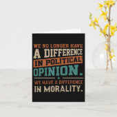 私たちはもはや政治的な意見の違いはない カード (黄色い花)