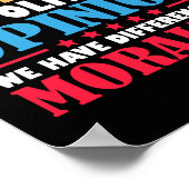 私たちはもはや政治的意見に違いはない ポスター (角)