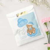 私たちはようやく眠いクマの気球の赤ちゃんシャワーを待つ フェイバーバッグ (封をした状態)