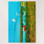 私たちはアイオワの湖が大好きだ。 ジグソーパズル (縦)