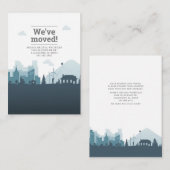 私たちはアドレス移動のお知らせを移動 ノートカード (正面/裏面)