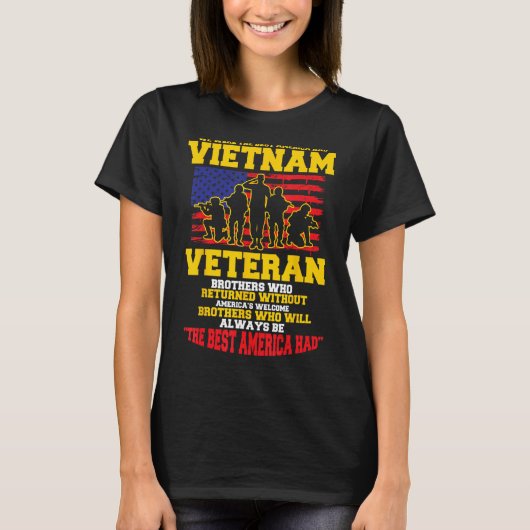 私たちはアメリカが持っていた最良のベトナム退役軍人 Tシャツ (正面)