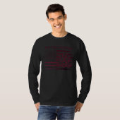私たちはアメリカ国旗ブラックTシャツ Tシャツ (正面フル)