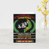 私たちはアメリカ最高のでベトナムの退役軍人スープを持っていた カード (黄色い花)