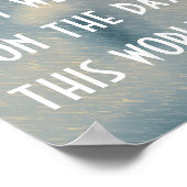 私たちはイエスの聖書の第1節ヨハネ4:17のようになっている ポスター (角)