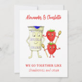 私たちはイチゴとクリーム引用文のように一緒に行く シーズンカード (正面)