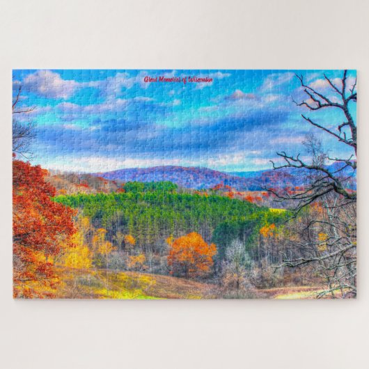 私たちはウィスコンシンの森林が大好きだ。ジグソーパズル ジグソーパズル (横)
