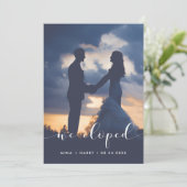 私たちはエレガントアナウンスフォトカードを落とした 案内状 (スタンド正面)