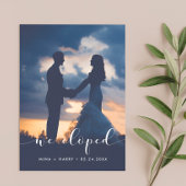 私たちはエレガントアナウンスフォトカードを落とした 案内状