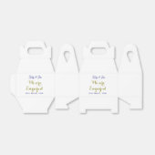 私たちはエンゲージ 紫金 名前 日付 エレガント シンプル フェイバーボックス (折り畳みなし)