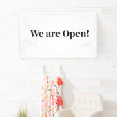 私たちはオープンスモールビジネスレストランホテルスパsa 横断幕 (インサイチュ)