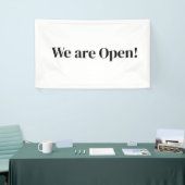 私たちはオープンスモールビジネスレストランホテルスパsa 横断幕 (トレードショー)