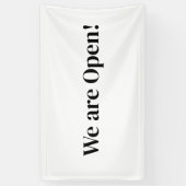 私たちはオープンスモールビジネスレストランホテルスパsa 横断幕 (縦)