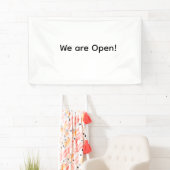 私たちはオープンスモールビジネスレストランホテルスパsa 横断幕 (インサイチュ)