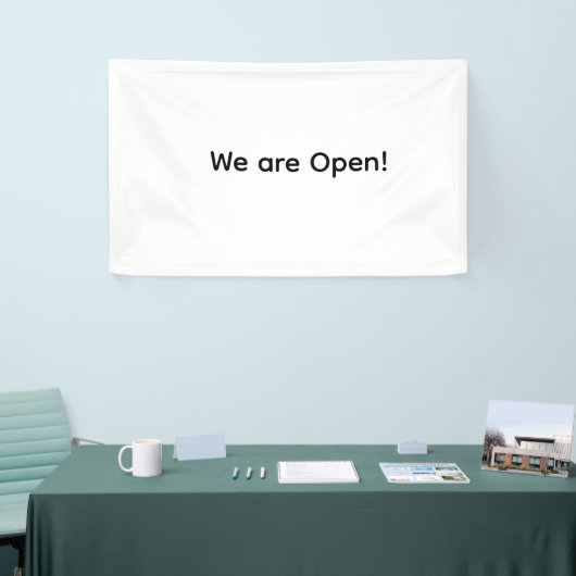 私たちはオープンスモールビジネスレストランホテルスパsa 横断幕 (トレードショー)