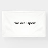 私たちはオープンスモールビジネスレストランホテルスパsa 横断幕 (横)