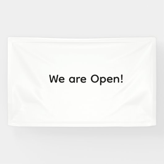 私たちはオープンスモールビジネスレストランホテルスパsa 横断幕 (横)