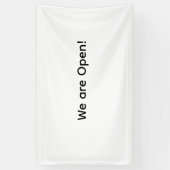 私たちはオープンスモールビジネスレストランホテルスパsa 横断幕 (縦)