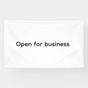 私たちはオープンスモールビジネスレストランホテルスパsa 横断幕