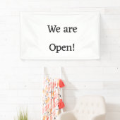 私たちはオープンスモールビジネスレストランホテルスパsa 横断幕 (インサイチュ)