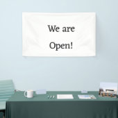 私たちはオープンスモールビジネスレストランホテルスパsa 横断幕 (トレードショー)