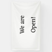 私たちはオープンスモールビジネスレストランホテルスパsa 横断幕 (縦)