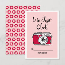 私たちはカメラクリックキッズクラスルームバレンタインカード