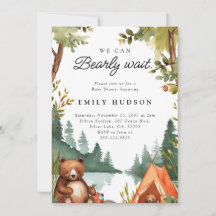 私たちはキャンプの赤ちゃんシャワー素朴を待つことができる