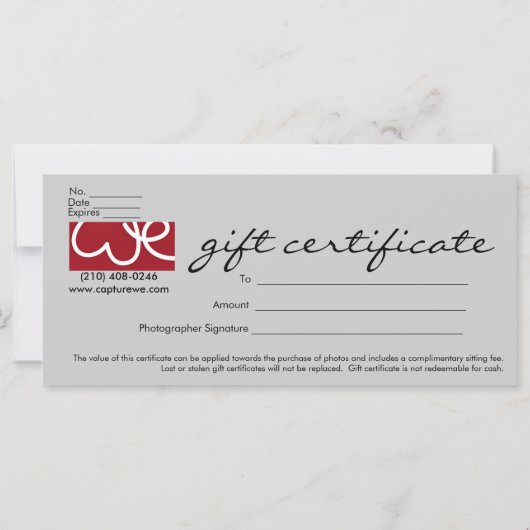 私たちはギフトカード (裏面)