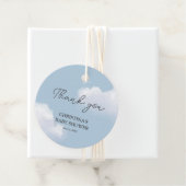 私たちはクラウド9ブルーボーイ赤ちゃんシャワーありがとう フェイバータグ (インサイチュ)