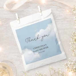 私たちはクラウド9ブルーボーイ赤ちゃんシャワーありがとう フェイバーバッグ