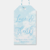 私たちはクラウド9ベビーシャワー上にある ギフトタグ (正面)