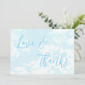 私たちはクラウド9ベビーシャワー上にある サンキューカード (スタンド正面)