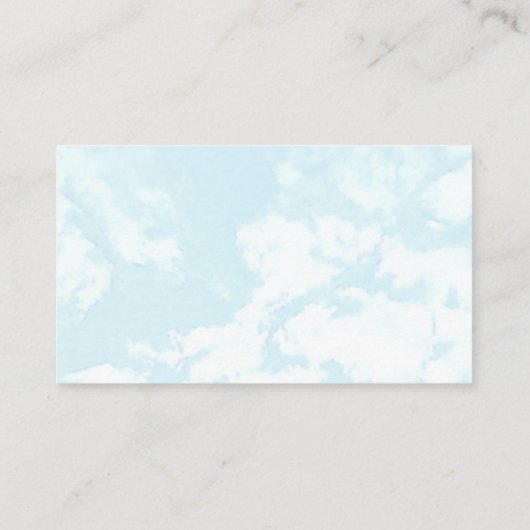 私たちはクラウド9本のベビー赤ちゃんシャワー エンクロージャーカード (裏面)