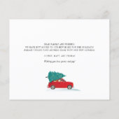 私たちはクリスマスの引っ越し発表のためのアドレスを移動 (裏面)