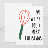 私たちはクリスマスを喜んであなたをささやく – ベーキングギフト シーズンカード (正面/裏面)