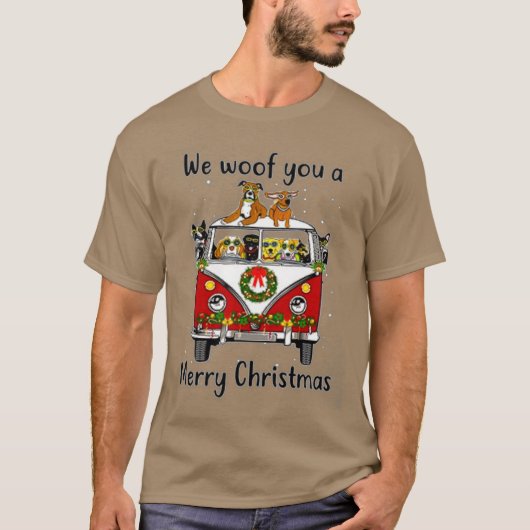 私たちはクリスマスを楽しんでメリークリスマスを愛している Tシャツ (正面)