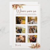 私たちはゲーム秋パンパスグラスカップルの写真 (正面/裏面)