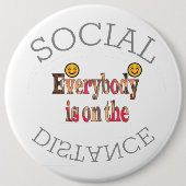 私たちはコロナ禍を乗り越える－強さのメッセージ 缶バッジ (正面)