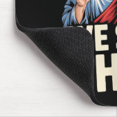 私たちはサンタとイエスがいつも見ているとわかったチョコ マウスパッド (コーナー)