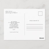 私たちはスペインの駆け落ちした |はがき ポストカード (裏面)