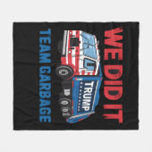 私たちはチームごみトランプの社長47米国 フリースブランケット (正面(横))