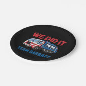 私たちはチームごみトランプの社長47米国 ペーパープレート (アングル)