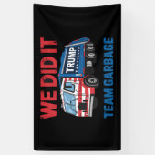 私たちはチームごみトランプの社長47米国 横断幕 (縦)