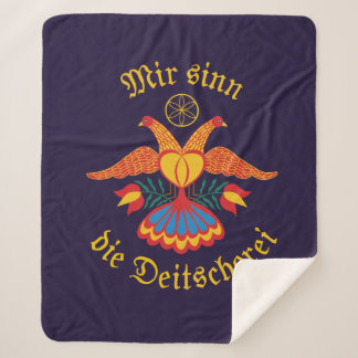 私たちはディッチャーライ(Pennsylvania Dutch) - ディッチェの旗ブランケット シェルパブランケット